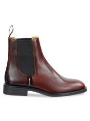 Gant Sztyblety 31551128 Brązowy. Brązowe botki damskie GANT, ze skóry, bez obcasa, na płaskiej podeszwie, bez zapięcia. Za 619.99 zł.
