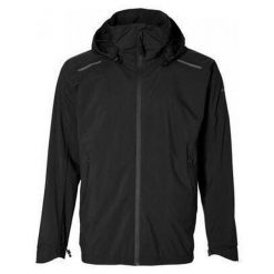 Męska rowerowa kurtka przeciwdeszczowa Skane, czarna. Czarne kurtki sportowe męskie BASIL, m, bez wzorów, rowerowe. Za 489.90 zł.