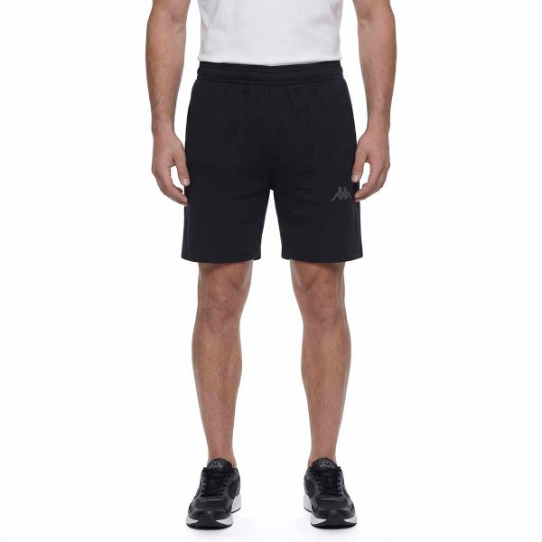 Szorty Kappa Inento. Czarne krótkie spodenki sportowe męskie Kappa, l, bez wzorów, z materiału, na fitness i siłownię. Za 169.00 zł.