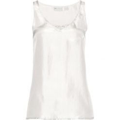 Top z jedwabiu bonprix biel wełny. Topy damskie marki bonprix. Za 79.99 zł.