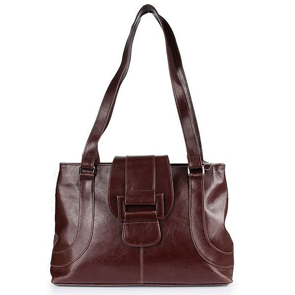 Torebka skórzana damska DAN-A T50 koniakowa. Torebki do ręki damskie DAN-A, bez wzorów, ze skóry, biznesowe, bez dodatków. Za 269.99 zł.