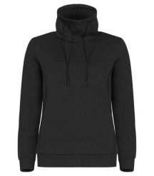 Clique Hobart Women bluza z wysokim kołnierzem, czarna. Czarne bluzy damskie CLIQUE, s, bez wzorów, z elastanu, bez kaptura. Za 188.92 zł.