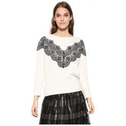 Desigual Panie Sweter Jers Saruka 17Wwjfa7 1001 (Rozmiar M). Swetry damskie marki Desigual. W wyprzedaży za 301.00 zł.