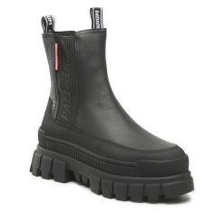 Sztyblety Palladium. Czarne botki damskie Palladium, bez obcasa, na płaskiej podeszwie, bez zapięcia. Za 549.99 zł.