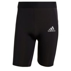 Spodenki męskie adidas Techfit Short Tight. Czarne krótkie spodenki sportowe męskie Adidas, m, bez wzorów, do piłki nożnej, techfit (adidas). Za 79.00 zł.