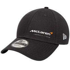 Czapka z daszkiem męska New Era McLaren F1 Team Essentials Cap. Czarne czapki i kapelusze męskie New Era, bez wzorów, z bawełny, casualowe. Za 144.35 zł.