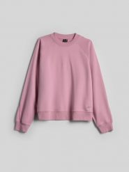 4F Bluza dresowa loose bez kaptura damska - różowa S. Czerwone bluzy damskie 4f, l, bez wzorów, z bawełny, bez kołnierzyka, bez ramiączek, bez kaptura. Za 129.99 zł.