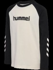 Hummel hmlJR Koszulka z długim rękawem z bawełny organicznej. Czarne t-shirty dla chłopców Hummel, bez wzorów, z bawełny, bez ramiączek. Za 124.50 zł.