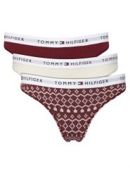 Tommy Hilfiger Komplet stringów UW0UW06134 Kolorowy. Stringi damskie Tommy Hilfiger, l, bez wzorów, z bawełny. Za 199.99 zł.