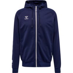 Bawełniana bluza z kapturem zapinana na zamek Hummel Move Grid. Niebieskie bluzy męskie Hummel, xl, bez wzorów, z bawełny, z kapturem. Za 284.00 zł.