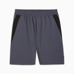Szorty męskie Puma TRAIN ALL DAY WOVEN szare 52573069 r S. Szare krótkie spodenki sportowe męskie Puma, l, bez wzorów, na fitness i siłownię. Za 108.31 zł.