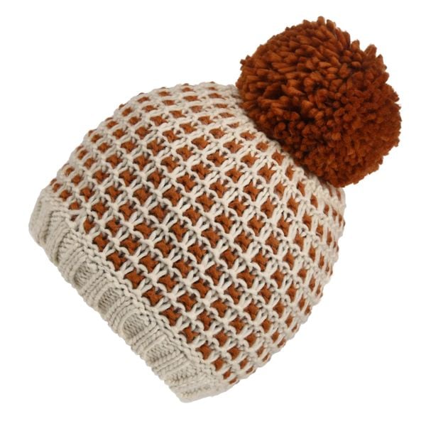 Damska Czapka Dalary Bobble. Białe czapki i kapelusze damskie Regatta, na zimę, bez wzorów, z dzianiny, eleganckie. Za 31.99 zł.