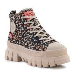 Buty Palladium Trapery Revolt Hi Wild W 99124-260-M beżowy. Brązowe obuwie sportowe damskie bez wzorów, z gumy. Za 705.57 zł.