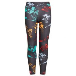 Legginsy sportowe dla dzieci Adidas Disney Comfy Princesses Tight. Legginsy dla dziewczynek Adidas, bez wzorów, z elastanu. Za 120.49 zł.