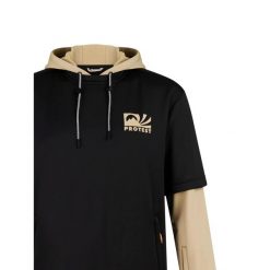 Bluza Protest Wodson. Czarne bluzy męskie Protest, s, bez wzorów, z dresówki, bez kaptura. Za 393.50 zł.