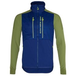 Kurtka narciarska z pełnym zamkiem Silvini Core. Niebieskie kurtki snowboardowe męskie Silvini, bez wzorów, z materiału, bez kaptura, narciarskie. Za 760.00 zł.