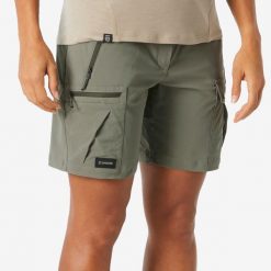 Spodenki trekkingowe damskie Simond MT500. Brązowe szorty sportowe damskie SIMOND, m, bez wzorów, z syntetyku, sportowe, trekkingowe. Za 99.99 zł.
