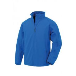 Kurtka z recyklingu Result Softshell. Niebieskie kurtki męskie RESULT, xl, bez wzorów, z materiału, bez kaptura. Za 129.15 zł.