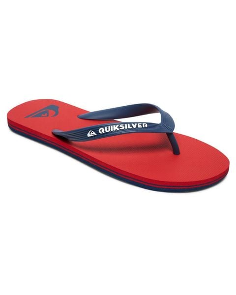 Klapki japonki dla Mężczyzn MOLOKAI. Czerwone klapki męskie Quiksilver, z gumy. Za 76.80 zł.