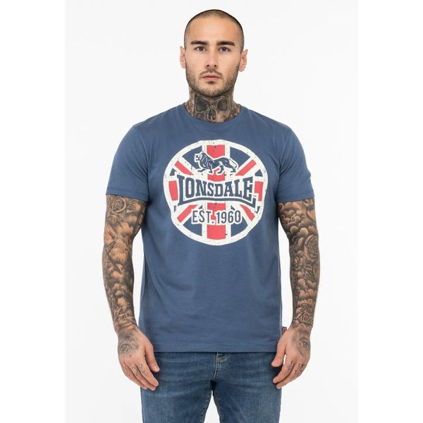 T-shirt regularny Lonsdale Lunklet. Niebieskie t-shirty męskie Lonsdale, s, bez wzorów, z bawełny, klasyczne, bez kołnierzyka. Za 120.00 zł.