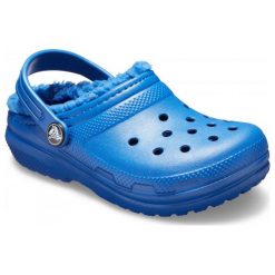 Crocs Sandały Classic Fuzz Lined Clog Blue Jean/Blue Jean, 24-25 (c8). Sandały chłopięce Crocs. W wyprzedaży za 119.00 zł.