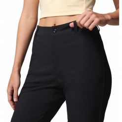 Spodnie Columbia Leslie Falls. Czarne spodnie dresowe damskie Columbia, bez wzorów, trekkingowe. Za 266.99 zł.