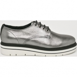 Tommy Hilfiger - Półbuty. Szare mokasyny damskie Tommy Hilfiger, z gumy. W wyprzedaży za 429.90 zł.