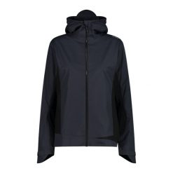 Damska kurtka z kapturem CMP Unlimitech. Czarne kurtki sportowe damskie CMP, bez wzorów, z softshellu, z kapturem, trekkingowe. Za 670.00 zł.