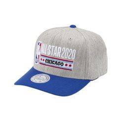 Czapka typu snapback Mitchell & Ness Heather Stars 110 Flex NBA All Star. Szare czapki i kapelusze męskie Mitchell & Ness, bez wzorów, retro. Za 236.50 zł.