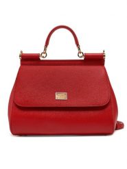 Dolce&Gabbana Torebka BB6002 A1001 Czerwony. Czerwone torebki do ręki damskie Dolce&Gabbana, bez wzorów, ze skóry, bez dodatków. Za 6,369.00 zł.