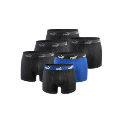 Bokserki majtki męskie Puma 6-Pack. Niebieskie bokserki męskie Puma, m, bez wzorów, z bawełny. Za 159.00 zł.