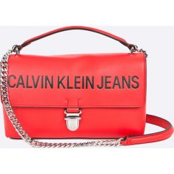 Calvin Klein - Torebka Sculpted Flap. Różowe torby na ramię damskie Calvin Klein. W wyprzedaży za 429.90 zł.