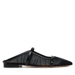 Klapki MALONE SOULIERS. Czarne klapki damskie MALONE SOULIERS, bez wzorów, bez obcasa. Za 1,819.00 zł.