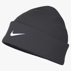 Czapka Nike Peak. Szare czapki i kapelusze męskie Nike, bez wzorów, z materiału, klasyczne. Za 119.50 zł.