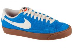 Buty sportowe do chodzenia damskie, W Blazer Low 77. Niebieskie obuwie sportowe damskie Nike, bez wzorów, z materiału, trekkingowe. Za 349.99 zł.