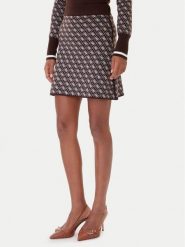 Guess Spódnica ołówkowa W5BD81 Z3JD2 Brązowy Slim Fit. Brązowe spódnice damskie Guess, xl, z aplikacjami, z syntetyku, ołówkowe. Za 239.99 zł.