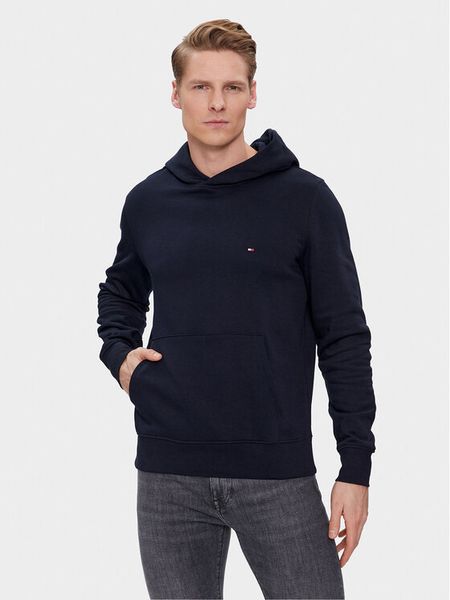 Tommy Hilfiger Bluza Flag Logo MW0MW34266 Granatowy Regular Fit. Niebieskie bluzy męskie Tommy Hilfiger, m, bez wzorów, z bawełny, bez kaptura. Za 259.99 zł.