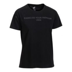 T-shirt damski Joma Resort. Czarne t-shirty damskie Joma, xl, bez wzorów, z materiału, klasyczne, bez kołnierzyka. Za 145.50 zł.