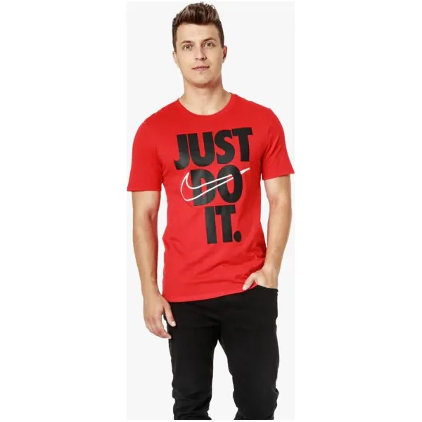 Nike Koszulka Ss M Nsw Hybrid 2 , czerwony, rozmiar XXL. Czerwone koszulki sportowe męskie Nike, m, bez wzorów, z bawełny, bez kołnierzyka, bez ramiączek, climacool (adidas). W wyprzedaży za 79.99 zł.