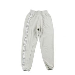 Second life - Spodnie dresowe damskie Reebok z taśmami beżowe - Jak nowy. Brązowe spodnie sportowe damskie Reebok, xs, bez wzorów, z dresówki, do biegania. Za 143.46 zł.