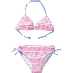 Bikini dziewczęce (2 części) bonprix jasnoróżowo-biały. Bielizna dla dziewczynek marki bonprix. Za 34.99 zł.