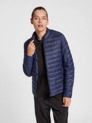 Damska kurtka puchowa Hummel Red. Niebieskie kurtki damskie Hummel, l, bez wzorów, z materiału, bez kaptura. Za 230.00 zł.
