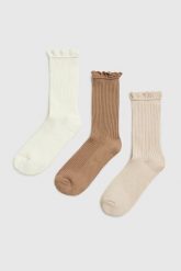 Skarpety 3-pack. Skarpety damskie MOODO, bez wzorów, z bawełny. Za 39.99 zł.