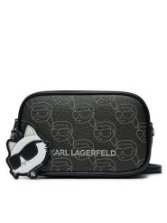 KARL LAGERFELD Torebka A1W30135 Czarny. Czarne listonoszki damskie KARL LAGERFELD, bez wzorów, ze skóry, bez dodatków. Za 469.99 zł.