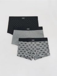 3 pack bokserek BATMAN - ciemnoszary. Szare bokserki męskie Reserved, l, bez wzorów. Za 79.99 zł.