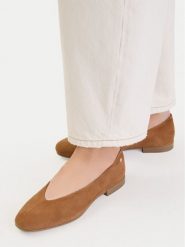 Lasocki Baleriny CEO-RST-ROMI-67W Brązowy jasny. Brązowe baleriny damskie Lasocki, bez wzorów, ze skóry, bez obcasa. Za 159.99 zł.