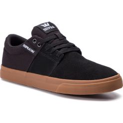 Sneakersy SUPRA - Stacks Vulc II 08193-055-M Black/Gum. Czarne półbuty na co dzień męskie Supra, z materiału, bez zapięcia. W wyprzedaży za 199.00 zł.
