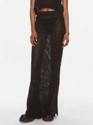 Tommy Jeans Spódnica maxi Open Stitch DW0DW17878 Czarny Regular Fit. Czarne spódnice damskie Tommy Jeans, m, bez wzorów, z bawełny, maxi. Za 429.99 zł.