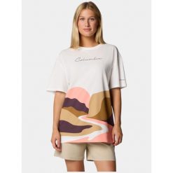 T-shirt damski Columbia Rolling Bend Graphic Oversized. Białe t-shirty damskie Columbia, m, bez wzorów, bez kołnierzyka. Za 199.00 zł.