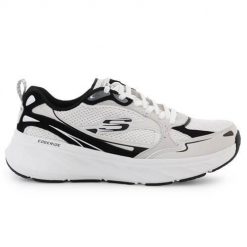 Buty do chodzenia damskie Skechers Edgeride. Białe obuwie sportowe damskie Skechers, bez wzorów, z gumy, trekkingowe. Za 428.00 zł.